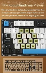 Resim Coverzone AJAZZ AK35I V4 Kablosuz Mekanik Klavye, Akıllı Ekran, RGB Aydınlatma, 3 Bağlantı Modu, Programlanabilir Yazılım, Hot-Swappable Tuşlar, 10000mAh (Ak35i V4 - Sarı Siyah) 