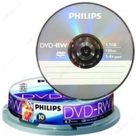 Resim Philips Dvd(-Rw) 10Lu 4,7Gb 16X 120 Mın.Cake Box 