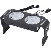 Resim Xindoker D50 Siyah Ddr4/ddr5 Bellek Radyatörü, Pwm Akıllı Sıcaklık Kontrolü, Argb Işıklı, 1000-4500rpm Çift Fanlı Soğutucu Modülü 