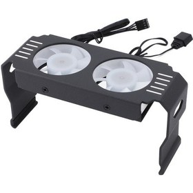 Resim Xindoker D50 Siyah Ddr4/ddr5 Bellek Radyatörü, Pwm Akıllı Sıcaklık Kontrolü, Argb Işıklı, 1000-4500rpm Çift Fanlı Soğutucu Modülü 