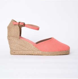 Resim Star Tombis Gerçek Elişi Nar Çiçeği Bilekten Bantlı Topuğu Açık Keten Espadril Dolgu Topuk Handmade Nar Çiçeği Narçiçeği 