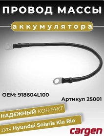 Resim Cargen Kia Rio İçin Akü Kablo Demeti İçin Topraklama Kablosu Uzunluk 300 Mm 200481080 
