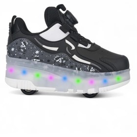 Resim p papuccum ortopedi çocuk ayakkabıları ÇOCUK PATENLİ IŞIKLI SPOR AYAKKABISI & TEKERLEKLİ SNEAKERS 