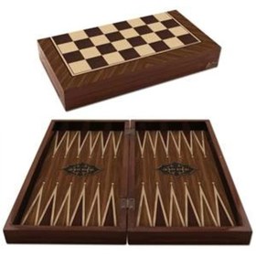 Resim Epilons Ahşap Tavla Takımı Büyük Boy 
