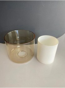 Resim Genel Markalar Çift Cam Bal Rengi Avize Camı ( Çapı 13,5cm-boyu 12 Cm) E27 