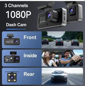Resim Gebibd 1080p Araç İçi Kamera, 2 Ekranlı, 170 Geniş Açılı, Gece Görüşlü, Çarpışma Kilitleme Dvr 