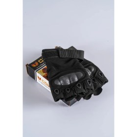 Resim Combat Tactical Outdoor Kesik Parmaksız Eldiven Asker Polis Dağcı Sporcu Bisikletçi Kemik Eldiveni - 004 