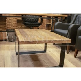 Resim deryawood Deryawood Masif Ahşap Dogal Ofis Sehpası 45*45*45 