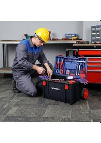 Resim Workpro Wp283032 54lt 56x44,2x50cm Tekerlekli Kilitli Profesyonel Takım Çantası 