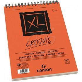 Resim Canson Xl Croquis Eskiz Defteri 90G 50 Yaprak Üstten Spiralli A4 