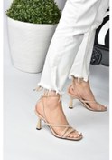 Resim Fox Shoes Ten Bilek Bağlamalı Kadın Topuklu Ayakkabı K404070209 