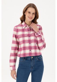 Resim U.s. Polo Assn. Kadın Menekşe Gömlek Desenli 50291115-vr037 Menekşe 