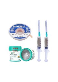 Resim Bst Krem Lehim 183 C Noclean Sn63/pb37 50g Lehim Toplama Cp-3015 Emme Teli 3,0mm 4lü Set 