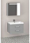 Resim Maria 80 Cm Banyo Dolabı-Window Gri (Boy Dolap Hariç ) 