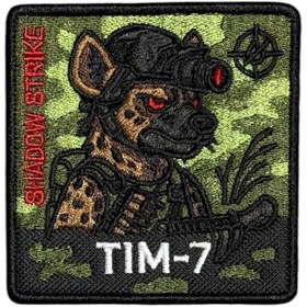 Resim Ex Patch Shadow Strike Tim-7 Taktikal Hyenas Patch - 8x8 cm 
