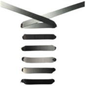 Resim 120cm Spor Ayakkabı Bağcığı Siyah - Beyaz 