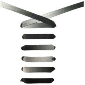 Resim 120cm Spor Ayakkabı Bağcığı Siyah - Beyaz 