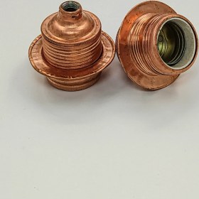 Resim Retro Vitrini Dekoratif E27 Metal Halkalı Bakır Renk Duy (1 ADET) 