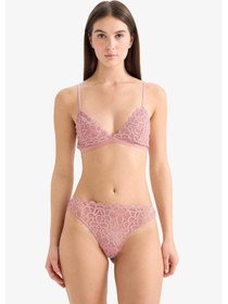 Resim Defacto Simli Dantel Brazilian Külot G2382ax25wnbr86 Pembe-br86 