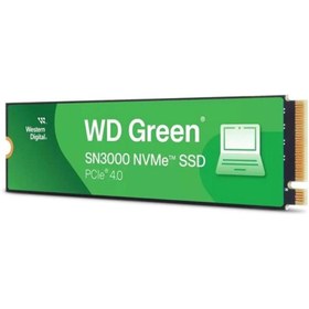 Resim ÖYKÜ VE YİĞİT WD 1TB GREEN SN3000 WDS100T4G0E-00CPS0 5000-4200MB/s M2 NVME GEN4 DİSK 