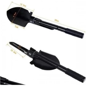 Resim Çerçici Pusulası Katlanır Portatif Kazma Kürek Seti 