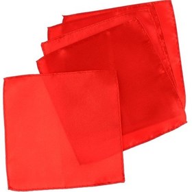 Resim Homyl Damat Takım Cep Havlusu Kare Erkek Havlu Kumaş Kırmızı Kırmızı 