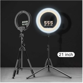 Resim PİNK İTHALAT Ring Light Led Işık Halkası 21 Inç 54 Cm Profesyonel Stüdyo Işığı Ve 210 Cm Monopod Güzellik 