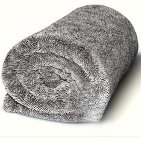 Resim XXL Mikrofiber Araba Havlu - Ultra Kompakt, Yüksek Emici 600 GSM, Twist Ring Tasarımı, Çift Taraflı, Çizgi Detayları Yok - Arabalar, Kamyonlar, SUV'lar ve Ev Kullanımı için Uygun. 1 Adet 