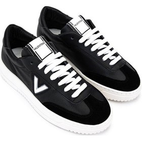 Resim Mario Valentino Kadın Hakiki Deri Siyah/beyaz Sneakers & Spor Ayakkabı 1040 95s7004 Bn Ayk Sk25-26 Black/whıte Siyah - Beyaz 