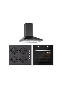 Resim Silverline BO6501B01 - CS5349B01 - 2240 Conic 60 Siyah Ankastre Set 