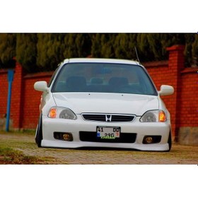 Resim Honda Civic 99-01 İes Typer Ön Ek Plastik Tampon Ek Karlık-... 
