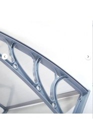 Resim SUNDURMAGROSS Kapı Pencere Üstü Pratik Sundurma 200 X 80 Şeffaf 