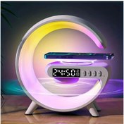 Resim Platoon Bluetooth Hoparlör Sd Saat Göstergeli Led Işıklı Pl-4600 