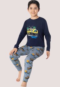 Resim Mini night Maky Çocuk %100 Pamuklu Pijama Takımı 