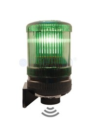 Resim Mesan Ø70 1 Kat Işıklı Kolon Yanıp Sönen Ampul Buzzer Duvar Montaj 