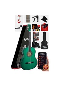Resim Midex Cg-270gr Yeşil Renk Klasik Gitar 4/4 Yetişkin Boy Sap Ayarlı Full Set 