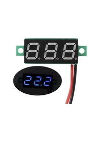 Resim 0.28 inç 3.5-30V İki Kablolu DC Mavi Voltmetre 