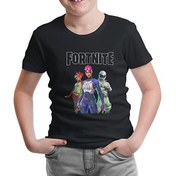 Resim Lord T-Shirt LordT-Shirt Fortnite - Maps Siyah Çocuk Tshirt 