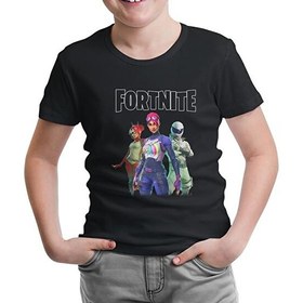 Resim Lord T-Shirt LordT-Shirt Fortnite - Maps Siyah Çocuk Tshirt 