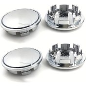 Resim Dashanshop 4 Adet Siyah Vw Golf Jetta Mk6 Passat B6 B7 Plastik Jant Kapağı - Silvery Kaymaz 