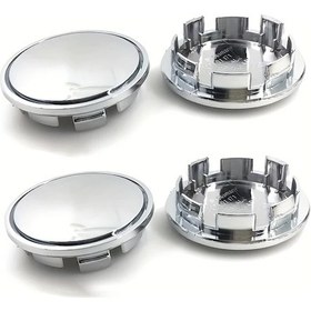 Resim Dashanshop 4 Adet Siyah Vw Golf Jetta Mk6 Passat B6 B7 Plastik Jant Kapağı - Silvery Kaymaz 