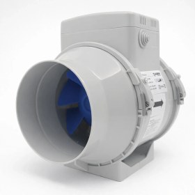 Resim Blauberg Turbo 100 Plastik Kanal Fanı 220 m3/h Esnek Uygulama İçin Dayanıklı 