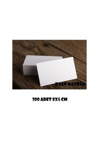 Resim 300 Adet 300 Gr Selefonsuz 8x5 Cm Boş Baskısız Kartvizit 