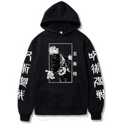 Resim GALASHOP Jujutsu Kaisen Satoru Gojo Grafik Hoodie 