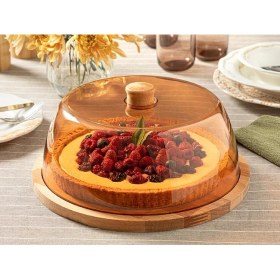 Resim WLLN Swan Kek Fanusu 29 cm Amber 