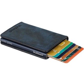 Resim Walsmart Slim Crazy Akıllı Mekanizmalı Cüzdan Hakiki Deri 