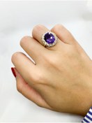 Resim Ercan Diamond Ametist Taşlı Yüzük 