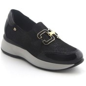 Resim Oxford Klasik Kadın Diğer 5d5458ds Donna Serena 5458ds Camoscio Glitter Nero Siyah 