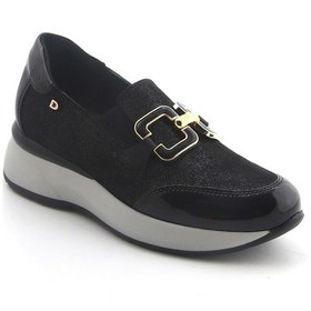 Resim Oxford Klasik Kadın Diğer 5d5458ds Donna Serena 5458ds Camoscio Glitter Nero Siyah 