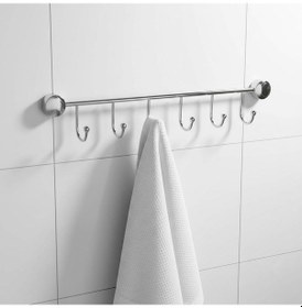 Resim 548 6 Lı Banyo Askısı Gri 